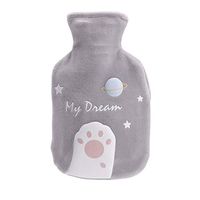 WYQWANLJX Hot Water Bottle Rubber Hot Water Bottle Bag Warm Relaxing Heat,Cold Therapy Winter Warm Handbag,Gray