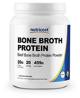 Nutricost Beef Bone Broth Protein Powder (20 Serv) Vegetable Beef Soup Flavor - Gluten Free, Non-GMO