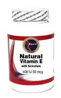 Natural Vitamin E with Selenium 400 IU/50 mcg 100 Capsules # BioPower Nutrition