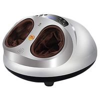 Multi-Function Electric Foot Massager, Shiatsu Massage Heat Therapy SPA Plantar Airbag Massage for Foot Reflexology Equipment,Silver