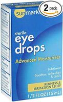 Sunmark Eye Drops Advanced Moisturizer - 0.5 oz, Pack of 2