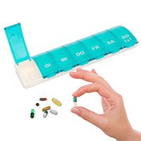 Extra Large Weekly Pill Organizer,7 Days Pill Cases Travel Daily Pill Box for Fish Oil, Calcium Tablets Supplements and Other Vitamin Pill