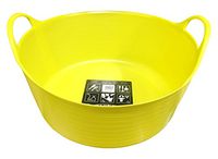 Tubtrugs SP15YF Flexible Yellow Small Shallow 15 Liter/4 Gallon Capacity