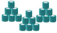 2 Inch Vet Wrap Tape Self Adhesive Medical Bandage Free Bonus Rolls (Hunter Green) (16 Pack Plus 2 Free Rolls) Self Adherent Cohesive First Aid Sport Flex Ankle Knee Sprains and Swelling