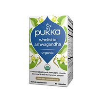 Pukka Herbs Wholistic Ashwagandha, Organic Natural Formula, Pack of 60 Capsules