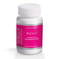 BeClara Probiotic Skin Brightener Oral Supplement w/Patented Probiotic |Master Anti-oxidant L-Glutathion Liver Detox Clinically proven Clears Hyperpigmentation due to Acne Blemishes Dark Spots Scars