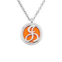 Q&Locket Initial Letter A-Z Premium Aromatherapy Essential Oil Diffuser Locket Necklace With 12pcs Refill Pads (J)