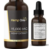Hemp Oil Extract for Pain & Stress Relief - 15,000mg of Organic Hemp Extract - Grown & Made in USA - 100% Natural Hemp Drops - Helps with Sleep, Skin & Hair