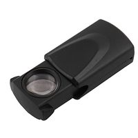 uxcell Jewelry Store Folding Loupe LED Lighted Magnifier 30X Magnifying Glass Lens