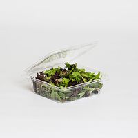 Safe T Fresh Tamper Evident 48 oz Plastic Clear Hinged Container 150 CT