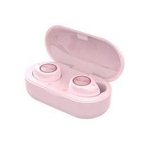 IRICEYE Bluetooth Earphones,TW60 Portable Mini Bluetooth 5.0 HiFi in-Ear Wireless Earphones Sports Earbuds - Pink