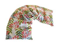 LOVEwrap Microwavable Neck & Shoulder Wrap - Unscented Heat Pad - 6 x 24 - Flax Seed Natural - Hot Cold Therapy Soothes Muscles Pain Relief - Relax Massage Muscle Warming - Beige Peach Green Blue