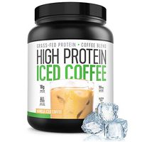 Protein Coffee Iced Coffee, High Protein Coffee, Protein Coffee, Keto Friendly, 18g of Protein, 2g Carbs, All Natural, (18 Servings, Vanilla Latte)