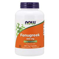 NOW Foods Fenugreek (trigonella Foenum-graecum) 500 Mg, Herbal Supplement, Veg Capsules, 250 Count