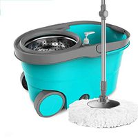 New Upgraded Stainless Steel Deluxe 360 Spin Mop & Bucket Floor Cleaning System Included,double Drive Rotating Household Without Hand Washing Wet and Dry Dual-use Lazy Mop Rotate The Mop