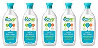 Ecover Naturally Derived Rinse dLqiju Aid for Dishwashers, 16 Ounce (Pack of 5)