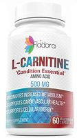 L-Carnitine 500mg, Nootropic Supports High Energy Production, Cardiovascular Health & Cognition, Dietary Supplement by Fladora, 60 Vegetarian Capsules, Non-GMO