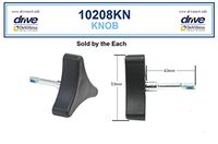 Mimi Lite Deluxe Aluminum Rollator Accessories - 3 Point Knob W/Bolt - One Each