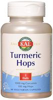 Kal Turmeric Hops Capsules, 60 Count