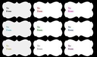 75 Trendy Christmas All Occasion Green Navy Gold Silver Red & More Peel N Stick Wedding Birthday Party 2-1/2 X 1-1/4 Gift Tags Stickers