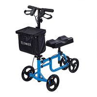 ELENKER Best Value Knee Walker Steerable Medical Scooter Crutch Alternative with Dual Braking System Blue