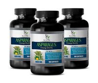 Brain and Memory Power Boost - Asparagus Young Shoots Extract 600MG - Premium 4:1 Extract - Digestion Pills - 3 Bottles 300 Capsules