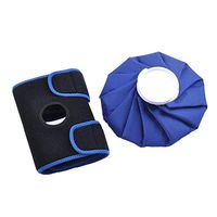 Lorchwise Ice Pack Knee Strap Elbow Wrist Ankle Ice and Hot Pain Bag Strap for Relieve Muscle Stiffness Soreness Neoprene Black and Blue