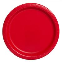 Unique Industries, Paper Plates, 20 Pieces - Red