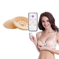 Breast Massager Electric Soft Silicone Inserts Chest Enhancer Wireless Invisible USB Charging for Firmer Plump Breast HMYH