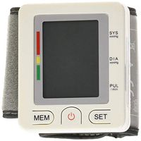 MOCITA Blood Pressure Cuff FDA Approved with Portable Case, IHB Indicator, LCD Display 2 x 90 Memory Recalls and Adjustable Wrist Cuff (White)