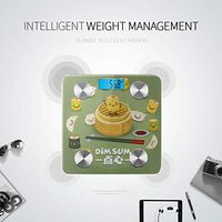 Cute Chinese Food Cartoon Body Weight Digital Scale Most Accurate Bathroom Scales Smart Weight Digital Scale Tracks 8 Key Compositions Analyzer Sync with Fitness Apps 400 Lbs