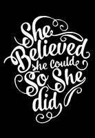Makarios LLC She Believed Feminism Cars Trucks Vans Walls Laptop MKR| White |5.5 x 4.5|MKR563