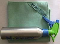 Norwex Envirocloth and Aluminum Spray Bottle Set