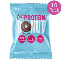 Jim Buddy's Protein Donuts, Low Carb with 11g of Protein, 2.12 oz (10 Pack, Chocolate)