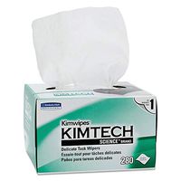 Kimtech 34120 Kimwipes Delicate Task Wipers, 1-Ply, 4 2/5 X 8 2/5, 280/box, 30 Boxes/carton
