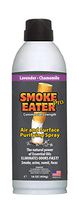 Smoke Eater - Breaks Down Smoke Odor at The Molecular Level - Eliminates Cigarette, Cigar or Pot Smoke On Clothes, in Cars, Boats, Homes, and Office - Travel Spray Bottle (Lavender (16 oz))