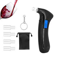 Professional Breathalyzer, LED Screen Portable Breath Alcohol Tester Digital Auto Power Off and Sound Alarm Best Breathalyzer with 5 Mouthpieces + Carrying Case for Drivers Or Home Use