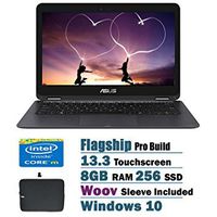 ASUS ZenBook UX360CA 2 in 1 Flagship High Performance 13.3 inch Full HD Touchscreen Laptop PC, Intel Core m3-6Y30 Dual-Core, 8GB RAM, 256GB SSD, Bluetooth 4.1, WIFI, Windows 10 Home