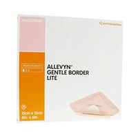 Smith & Nephew Foam Dressing Allevyn Gentle Border Lite 6 X6" Square Adhesive Sterile (#66800840, Sold Per Box)