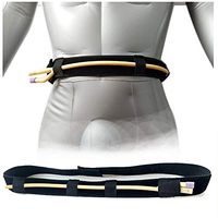 Catheter Fixation Device,Abdominal Dialysis Belt,Patient Drainage Tube Belt,4×100CM,Can Stretch to 150CM,Black