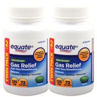 Equate Extra Strength Gas Relief 125 Mg 72 Softgels (2-twin Packs)