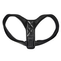 Coohole Black Back Correct Humpback Muscle Spasm Posture Clavicle Corrector Brace Strap Belt (B)