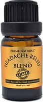Prime Natural Headache Relief Essential Oil Blend 10ml / 0.33oz - Natural Pure Undiluted Therapeutic Grade for Aromatherapy, Scents & Diffuser - Tension, Relaxation, Stress Relief, Anxiety Relief