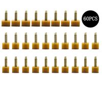 sansheng 60PCS Shoe Repair Stiletto Replacement Heels Tips, High Heel Shoe Repair Tips Taps Dowel Lifts Replacement (Brown)8,9,10 mm