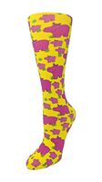 Cutieful Therapeutic Graduated 8-15 mmHg Compression Socks - Happy Hippos