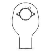 SUR-FIT Natura Two-Piece Drainable Pouch, Nat Pch 2-Pc Drn 1.25 in Fl, (1 BOX, 10 EACH)