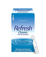 Refresh Classic Lubricant Eye Drops, 50 Single-Use Containers, 0.01 fl oz (0.4mL) each Sterile