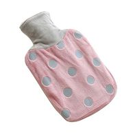 1L Soft Fleece Cover + Classic Rubber Hot Water Bottle(Random Color), R