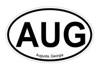 Slap-Art Augusta GA Oval Vinyl Decal Sticker