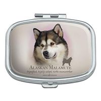 Alaskan Malamute Dog Breed Rectangle Pill Case Trinket Gift Box